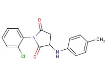 1-(2-chlorophenyl)-3-[(4-methylphenyl)amino]-2,5-pyrrolidinedione