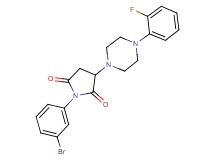 1-(3-bromophenyl)-3-[4-(2-fluorophenyl)-1-piperazinyl]-2,5-pyrrolidinedione