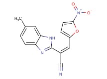 2-(6-methyl-1H-benzimidazol-2-yl)-3-(5-nitro-2-furyl)acrylonitrile