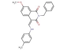 2-benzyl-7-methoxy-4-{[(4-methylphenyl)amino]methylene}-1,3(2H,4H)-isoquinolinedione