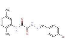 2-[2-(4-bromobenzylidene)hydrazino]-N-(2,5-dimethylphenyl)-2-oxoacetamide