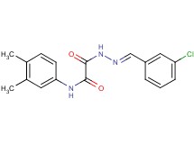 2-[2-(3-chlorobenzylidene)hydrazino]-N-(3,4-dimethylphenyl)-2-oxoacetamide