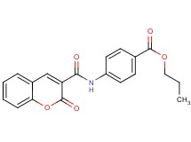 propyl 4-{[(2-oxo-2H-chromen-3-yl)carbonyl]amino}benzoate