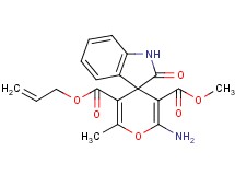 5'-allyl 3'-methyl 2'-amino-6'-methyl-2-oxo-1,2-dihydrospiro[indole-3,4'-pyran]-3',5'-dicarboxylate