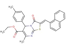 ethyl 7-methyl-5-(4-methylphenyl)-2-(1-naphthylmethylene)-3-oxo-2,3-dihydro-5H-[1,3]thiazolo[3,2-a]pyrimidine-6-carboxylate