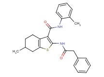 6-methyl-N-(2-methylphenyl)-2-[(phenylacetyl)amino]-4,5,6,7-tetrahydro-1-benzothiophene-3-carboxamide