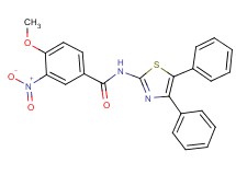 N-(4,5-diphenyl-1,3-thiazol-2-yl)-4-methoxy-3-nitrobenzamide