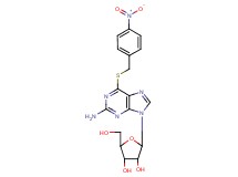 2-{2-amino-6-[(4-nitrobenzyl)thio]-9H-purin-9-yl}-5-(hydroxymethyl)tetrahydro-3,4-furandiol
