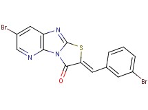 7-bromo-2-(3-bromobenzylidene)[1,3]thiazolo[2',3':2,3]imidazo[4,5-b]pyridin-3(2H)-one