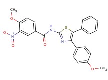 4-methoxy-N-[4-(4-methoxyphenyl)-5-phenyl-1,3-thiazol-2-yl]-3-nitrobenzamide