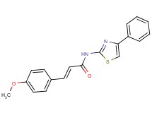 3-(4-methoxyphenyl)-N-(4-phenyl-1,3-thiazol-2-yl)acrylamide