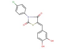 3-(4-chlorophenyl)-5-(3,4-dihydroxybenzylidene)-1,3-thiazolidine-2,4-dione