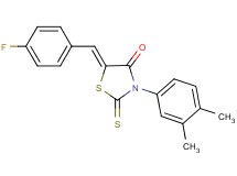 3-(3,4-dimethylphenyl)-5-(4-fluorobenzylidene)-2-thioxo-1,3-thiazolidin-4-one