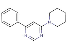 4-phenyl-6-(1-piperidinyl)pyrimidine
