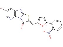 7-bromo-2-{[5-(2-nitrophenyl)-2-furyl]methylene}[1,3]thiazolo[2',3':2,3]imidazo[4,5-b]pyridin-3(2H)-one