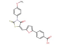 4-(5-{[3-(4-methoxyphenyl)-4-oxo-2-thioxo-1,3-thiazolidin-5-ylidene]methyl}-2-furyl)benzoic acid