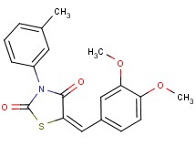 5-(3,4-dimethoxybenzylidene)-3-(3-methylphenyl)-1,3-thiazolidine-2,4-dione
