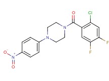 1-(2-chloro-4,5-difluorobenzoyl)-4-(4-nitrophenyl)piperazine