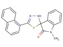1-methyl-5'-(1-naphthyl)-3'H-spiro[indole-3,2'-[1,3,4]thiadiazol]-2(1H)-one