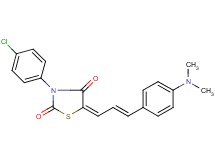 3-(4-chlorophenyl)-5-{3-[4-(dimethylamino)phenyl]-2-propen-1-ylidene}-1,3-thiazolidine-2,4-dione