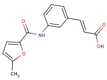 3-{3-[(5-methyl-2-furoyl)amino]phenyl}acrylic acid
