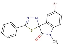 5-bromo-1-methyl-5'-phenyl-3'H-spiro[indole-3,2'-[1,3,4]thiadiazol]-2(1H)-one