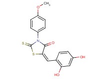 5-(2,4-dihydroxybenzylidene)-3-(4-methoxyphenyl)-2-thioxo-1,3-thiazolidin-4-one