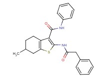 6-methyl-N-phenyl-2-[(phenylacetyl)amino]-4,5,6,7-tetrahydro-1-benzothiophene-3-carboxamide
