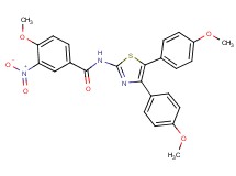 N-[4,5-bis(4-methoxyphenyl)-1,3-thiazol-2-yl]-4-methoxy-3-nitrobenzamide