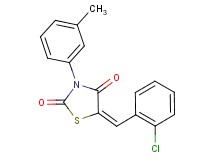 5-(2-chlorobenzylidene)-3-(3-methylphenyl)-1,3-thiazolidine-2,4-dione