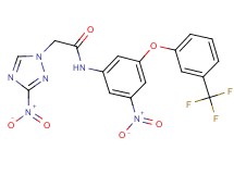 2-(3-nitro-1H-1,2,4-triazol-1-yl)-N-{3-nitro-5-[3-(trifluoromethyl)phenoxy]phenyl}acetamide