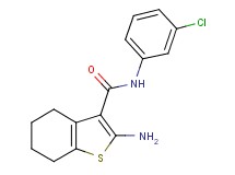2-amino-N-(3-chlorophenyl)-4,5,6,7-tetrahydro-1-benzothiophene-3-carboxamide