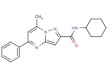 N-cyclohexyl-7-methyl-5-phenylpyrazolo[1,5-a]pyrimidine-2-carboxamide