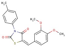 5-(3,4-dimethoxybenzylidene)-3-(4-methylphenyl)-1,3-thiazolidine-2,4-dione