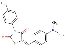 5-[4-(dimethylamino)benzylidene]-3-(4-methylphenyl)-1,3-thiazolidine-2,4-dione