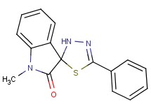1-methyl-5'-phenyl-3'H-spiro[indole-3,2'-[1,3,4]thiadiazol]-2(1H)-one