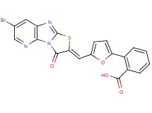 2-{5-[(7-bromo-3-oxo[1,3]thiazolo[2',3':2,3]imidazo[4,5-b]pyridin-2(3H)-ylidene)methyl]-2-furyl}benzoic acid