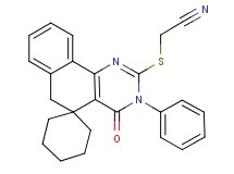 [(4-oxo-3-phenyl-4,6-dihydro-3H-spiro[benzo[h]quinazoline-5,1'-cyclohexan]-2-yl)thio]acetonitrile