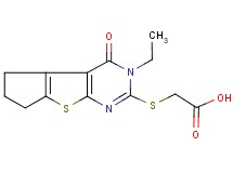 [(3-ethyl-4-oxo-3,5,6,7-tetrahydro-4H-cyclopenta[4,5]thieno[2,3-d]pyrimidin-2-yl)thio]acetic acid