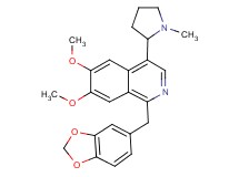 1-(1,3-benzodioxol-5-ylmethyl)-6,7-dimethoxy-4-(1-methyl-2-pyrrolidinyl)isoquinoline