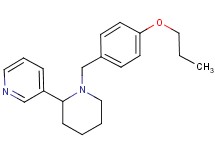 3-[1-(4-propoxybenzyl)-2-piperidinyl]pyridine