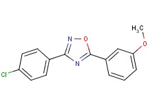 3-(4-chlorophenyl)-5-(3-methoxyphenyl)-1,2,4-oxadiazole
