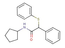 N-cyclopentyl-2-phenyl-2-(phenylthio)acetamide