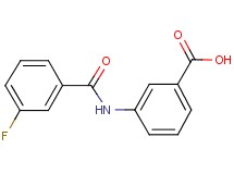 3-[(3-fluorobenzoyl)amino]benzoic acid