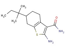 2-amino-6-(1,1-dimethylpropyl)-4,5,6,7-tetrahydro-1-benzothiophene-3-carboxamide