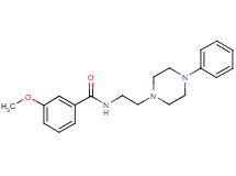 3-methoxy-N-[2-(4-phenyl-1-piperazinyl)ethyl]benzamide hydrochloride