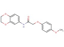 N-(2,3-dihydro-1,4-benzodioxin-6-yl)-2-(4-methoxyphenoxy)acetamide