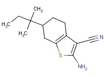 2-amino-6-(1,1-dimethylpropyl)-4,5,6,7-tetrahydro-1-benzothiophene-3-carbonitrile