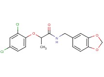 N-(1,3-benzodioxol-5-ylmethyl)-2-(2,4-dichlorophenoxy)propanamide