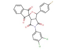 5-(3,4-dichlorophenyl)-3-(4-fluorophenyl)-3a,6a-dihydrospiro[furo[3,4-c]pyrrole-1,2'-indene]-1',3',4,6(3H,5H)-tetrone